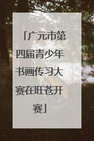广元市第四届青少年书画传习大赛在旺苍开赛