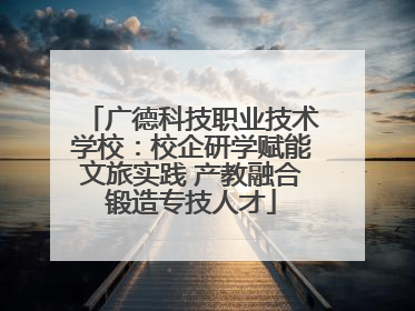 广德科技职业技术学校：校企研学赋能文旅实践 产教融合锻造专技人才