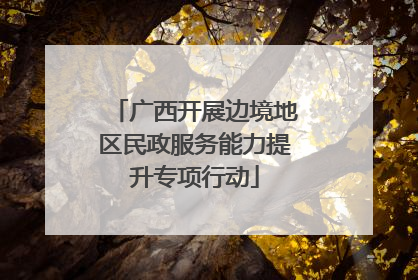 广西开展边境地区民政服务能力提升专项行动