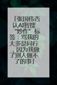 张国伟否认AI智搜“炒作”标签：骂我的大多是同行，因为我做了别人做不了的事