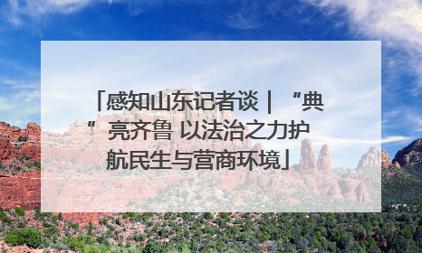 感知山东记者谈｜“典”亮齐鲁 以法治之力护航民生与营商环境