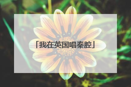 我在英国唱秦腔
