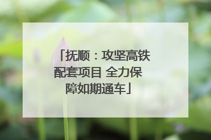 抚顺：攻坚高铁配套项目 全力保障如期通车