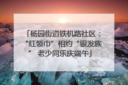 杨园街道铁机路社区：“红领巾”相约“银发族” 老少同乐庆端午