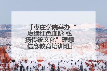 枣庄学院举办“赓续红色血脉 弘扬传统文化”理想信念教育培训班