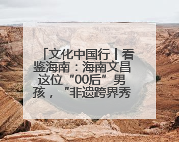 文化中国行丨看鉴海南：海南文昌这位“00后”男孩，“非遗跨界秀”走起