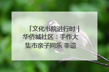 文化书院进行时｜华侨城社区：手作大集市亲子同乐 非遗传承暖邻心