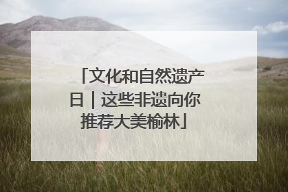 文化和自然遗产日｜这些非遗向你推荐大美榆林