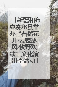 新疆和布克赛尔县举办“石榴花开·云骥逐风·牧野欢歌”文化演出季活动