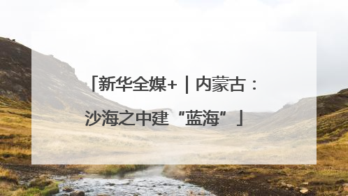 新华全媒+｜内蒙古：沙海之中建“蓝海”
