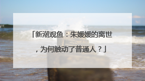 新潮观鱼：朱媛媛的离世，为何触动了普通人？