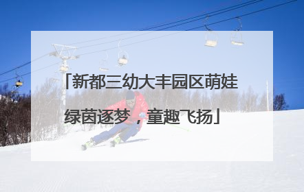 新都三幼大丰园区萌娃绿茵逐梦，童趣飞扬