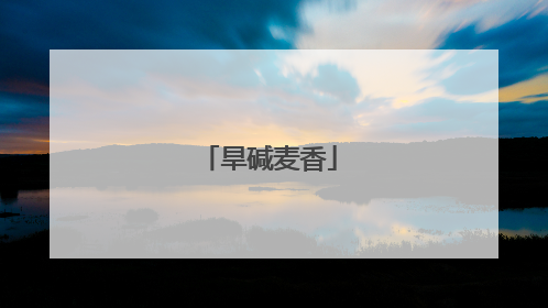 旱碱麦香