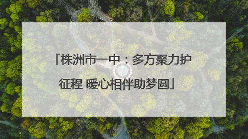 株洲市一中：多方聚力护征程 暖心相伴助梦圆