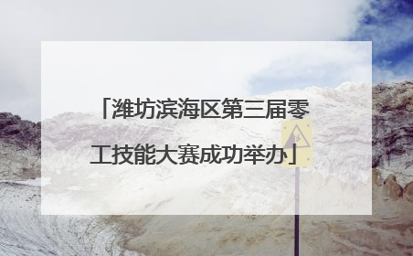 潍坊滨海区第三届零工技能大赛成功举办