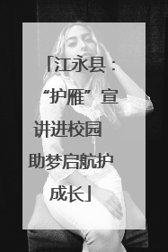 江永县：“护雁”宣讲进校园 助梦启航护成长