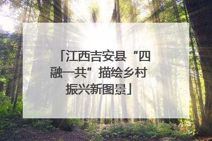 江西吉安县“四融一共”描绘乡村振兴新图景