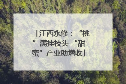 江西永修：“桃”满挂枝头 “甜蜜”产业助增收