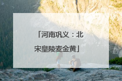 河南巩义：北宋皇陵麦金黄
