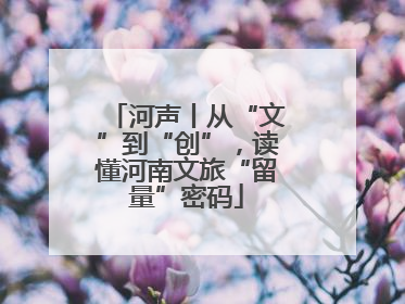 河声丨从“文”到“创”，读懂河南文旅“留量”密码