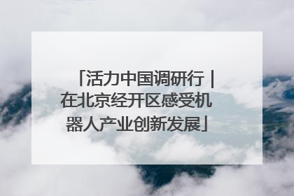 活力中国调研行｜在北京经开区感受机器人产业创新发展