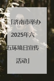 济南市举办2025年六五环境日宣传活动