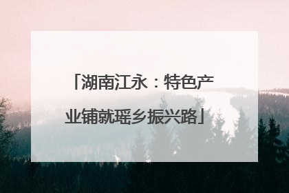 湖南江永：特色产业铺就瑶乡振兴路