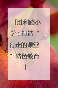 胜利路小学：打造“行走的课堂”特色教育