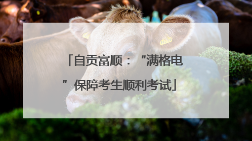 自贡富顺：“满格电”保障考生顺利考试