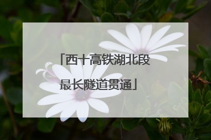 西十高铁湖北段最长隧道贯通