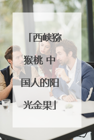 西峡猕猴桃 中国人的阳光金果