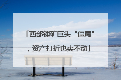 西部锂矿巨头“僵局”，资产打折也卖不动