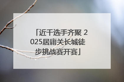 近千选手齐聚 2025居庸关长城徒步挑战赛开赛