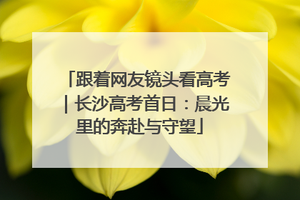 跟着网友镜头看高考｜长沙高考首日：晨光里的奔赴与守望