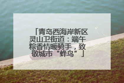 青岛西海岸新区灵山卫街道：端午粽香情暖骑手，致敬城市“蜂鸟”