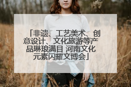 非遗、工艺美术、创意设计、文化旅游等产品琳琅满目 河南文化元素闪耀文博会