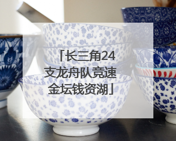 长三角24支龙舟队竞速金坛钱资湖