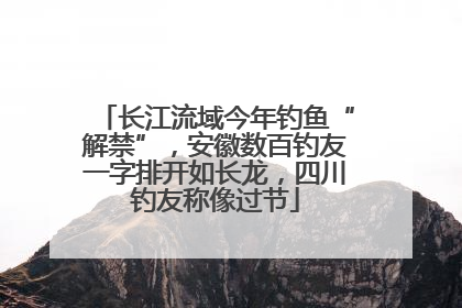 长江流域今年钓鱼“解禁”，安徽数百钓友一字排开如长龙，四川钓友称像过节