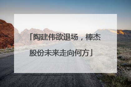 陶建伟欲退场，棒杰股份未来走向何方
