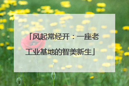 风起常经开：一座老工业基地的智美新生