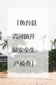 鱼台县清河镇开展安全生产检查