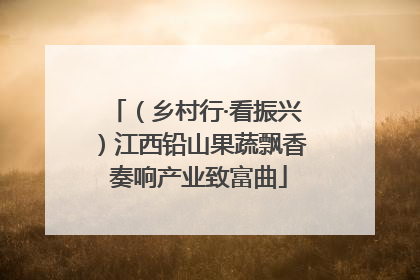 （乡村行·看振兴）江西铅山果蔬飘香 奏响产业致富曲