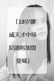 18岁挪威天才中场尼潘将加盟曼城