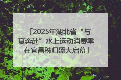 2025年湖北省“与夏奔赴”水上运动消费季在宜昌秭归盛大启幕