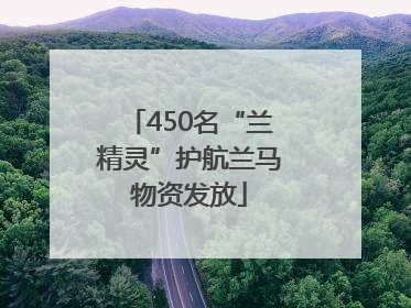 450名“兰精灵”护航兰马物资发放