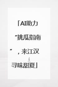 AI助力“挑瓜指南”，来江汉寻味甜夏