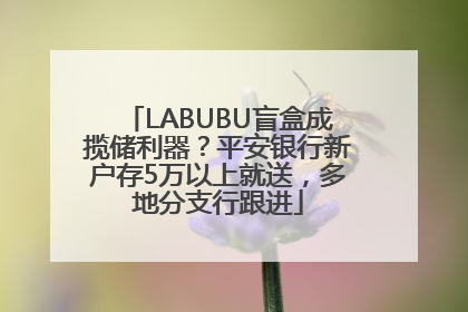 LABUBU盲盒成揽储利器？平安银行新户存5万以上就送，多地分支行跟进